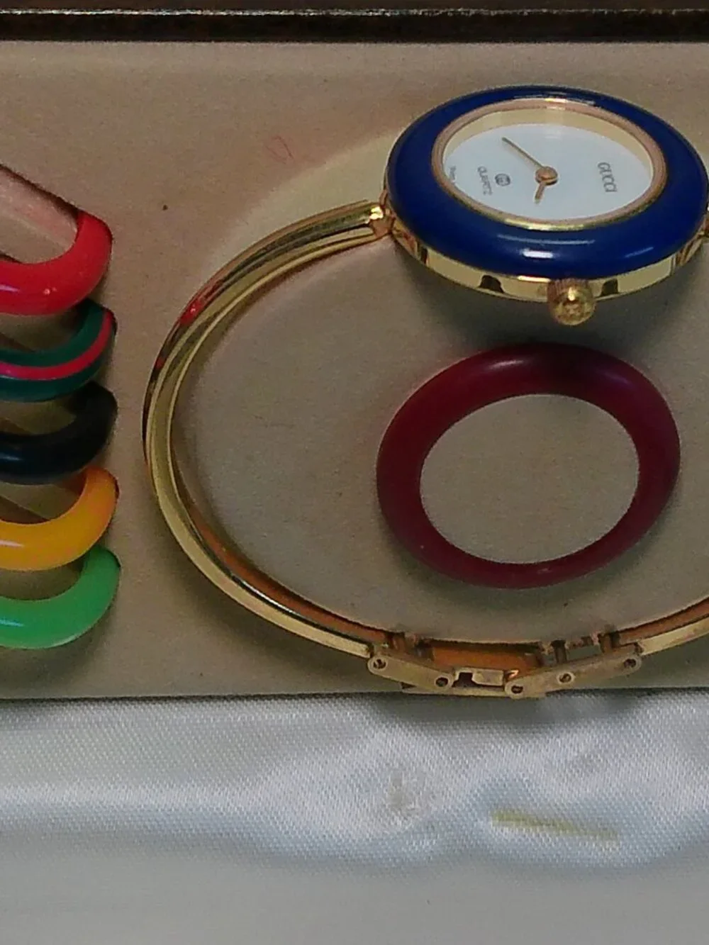 Gucci Change 12 Bezel Watch W/ Gold Bezel